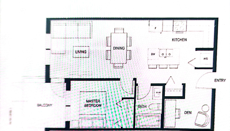 Floor plan 676 sqft